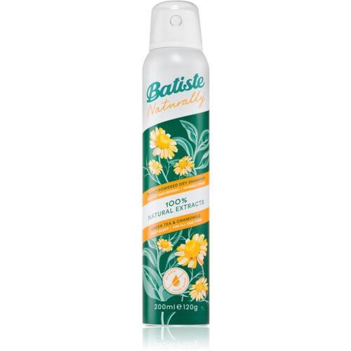 Batiste Naturally Green tea & Chamomile suhi šampon za upijanje prekomjernog lučenja sebuma i osvježenje kose 200 ml Cijene