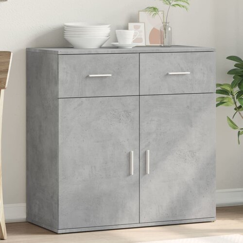 vidaXL Komoda siva boja betona 79x38x80 cm od konstruiranog drva Cijene