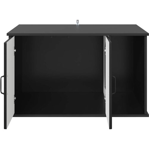  Mačja Kuća Crna 85 x 55 x 50 cm Konstruirano drvo Slike