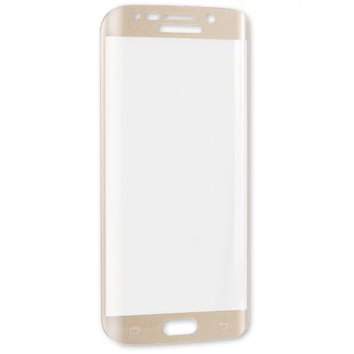  ZAŠČITNO KALJENO STEKLO za Samsung Galaxy S6 Edge FULL screen - zlat