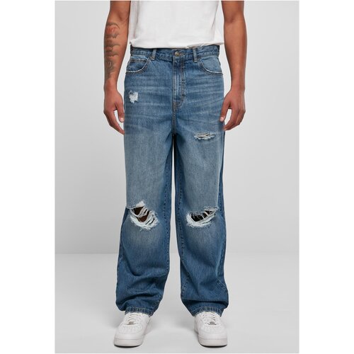 UC Men Distressed jeans from the 90s medium dark blue ruined washed Slike