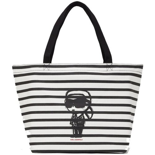 Karl Lagerfeld IKON PRINT STRIPE SHOPPER Plava Slike
