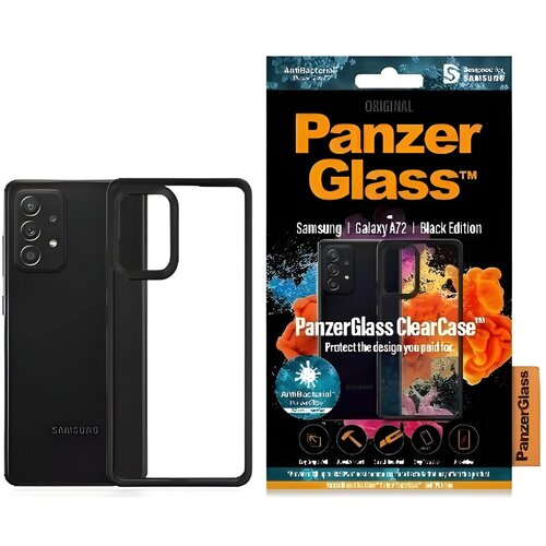 PanzerGlass ClearCase maska za Samsung Galaxy A72 5G - Crna Slike
