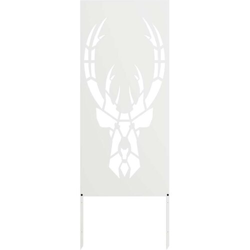  Privatnost u vrtu Bijelo 50 x 140 cm Hladno valjana čelična Slike