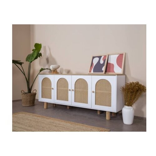Hanah home Hanah Kućna konzola Bohem, 80x180x41 cm, Bijeli hrast Cene