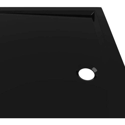 VidaXL Pravokutna tu&amp;scaron;-kada ABS crna 70 x 100 cm Slike