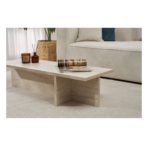 Hanah home Klub sto Harbor, 120x30x45 cm, Krem Slike