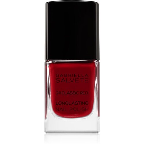 Gabriella Salvete Longlasting Enamel dolgoobstojen lak za nohte s sijajem 11 ml odtenek 24 Classic Red Cene