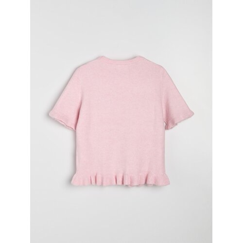 Sinsay Bluza u stilu pulovera s dodatkom vune i volanom Slike