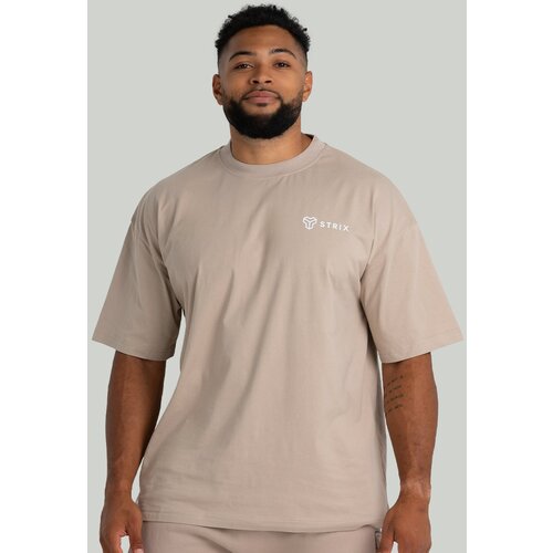 STRIX Mu&amp;scaron;ka oversized majica Taupe Slike