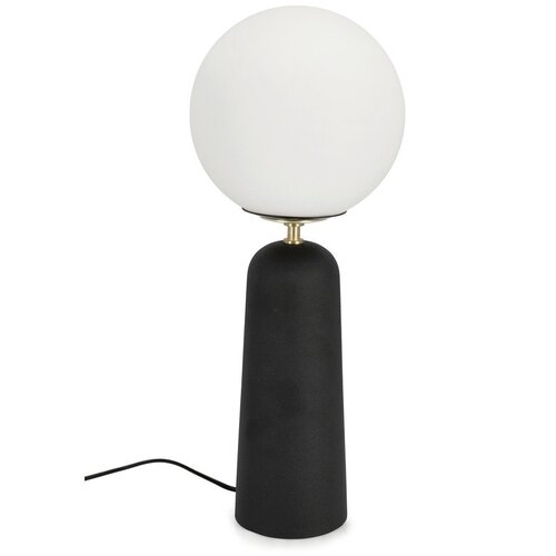BIZZOTTO Crna metalna stolna lampa sa staklenim sjenilom (visina 51 cm) Delphine &ndash; Cijene