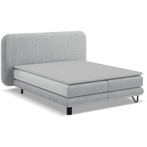 Makamii Svetlo siva boxspring postelja 140x200 cm Ilima &amp;ndash; Slike