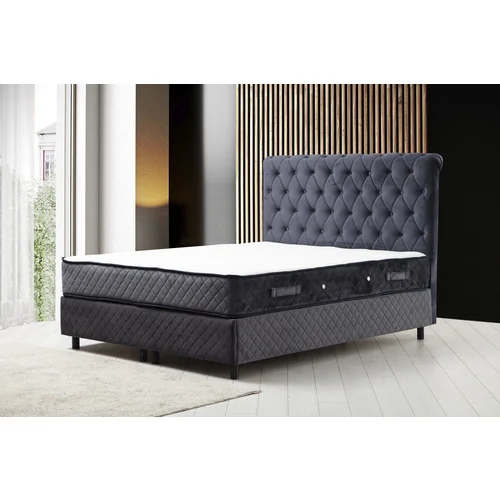 Hanah home Sonata Set 160 x 200 v3 - Anthracite dvojna boxspring postelja, (20976053)