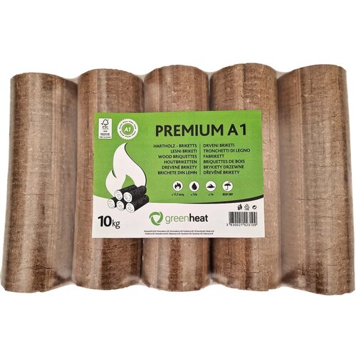 GREENHEAT Lesni briketi Premium v PVC foliji 10 kg Cene