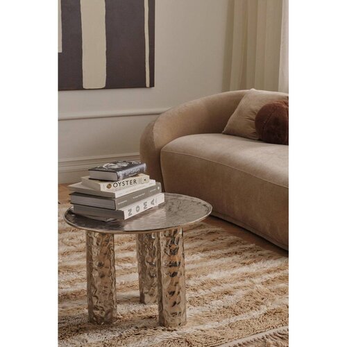 Ellos Home Okrugao stolić za kavu aluminijski u srebrnoj boji &amp;oslash; 60 cm Art &amp;ndash; Slike