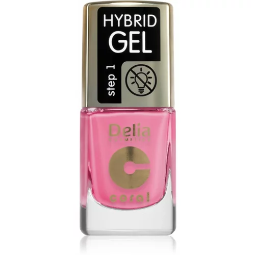 Delia Cosmetics Coral Hybrid Gel gel lak za nokte bez korištenja UV/LED lampe nijansa 117 11 ml