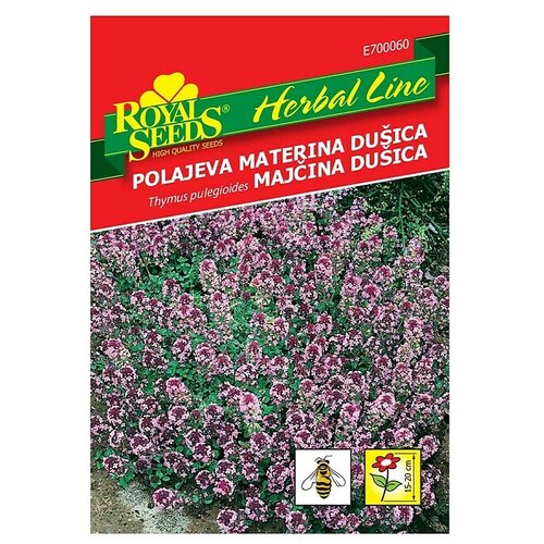  Sjeme začinskog bilja Divlji timijan (Thymus serpyllum, Vrijeme sjetve: Ožujak, Berba: Lipanj) Cijene