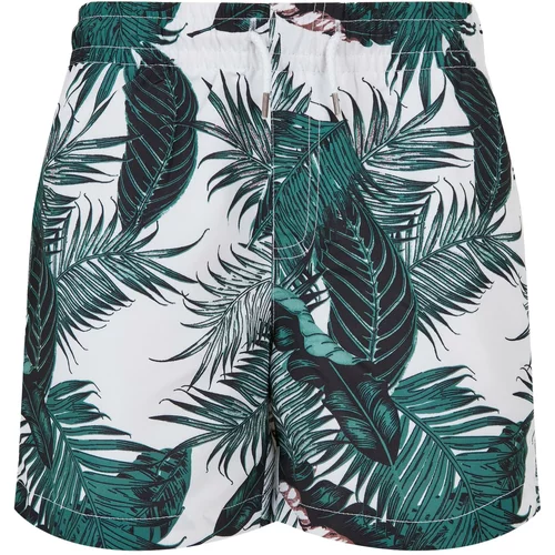 Urban Classics Kids Boys' swimsuit with palm leaf pattern aop