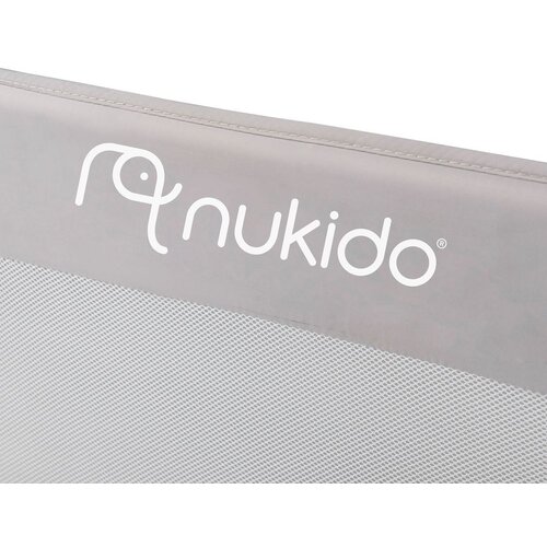 Nukido sigurnosna ogradica za krevet 150 x 66 x 35 cm siva Slike