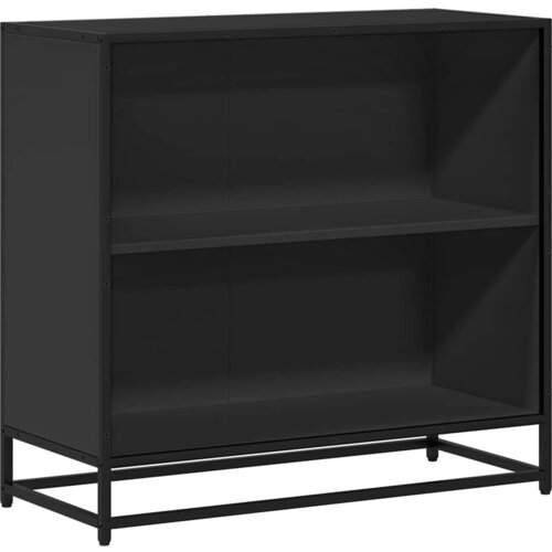 Maison Chic Knjižna omara - Knjižni regal črna 80,5x35x76 cm iverna plo&amp;scaron;ča, (21723511) Slike
