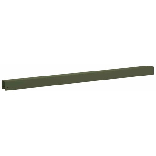 Profil za rubove vrta 20 kom. 100 x 5 x 5 cm Čelik - Maslinastozelena 100 x 5 x 5 cm 20 Slike