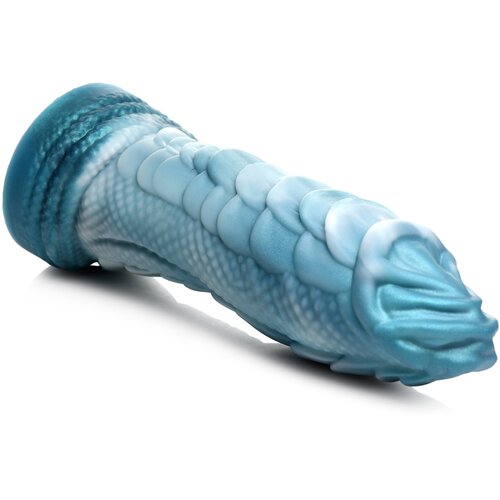 Creature Cocks Sea Serpent Blue Scaly Silicone Dildo Slike