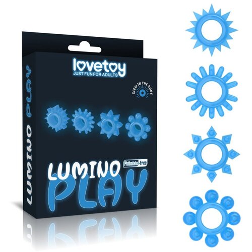 Lovetoy Lumino Play Penis Ring 4 pcs LVTOY00535 Cene