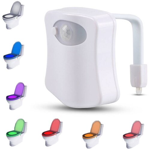  WC LED RGB lučka - senzor gibanja Cene