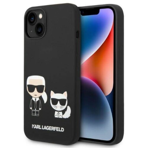 Karl Lagerfeld magsafe KLHMP14SSSKCK za iphone 14 6.1 črn silikonska za&amp;scaron;čita - full bodies Slike