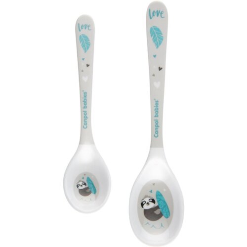 Canpol Exotic Animals Melamine Spoons Grey zdjelica 2 kom za djecu Slike