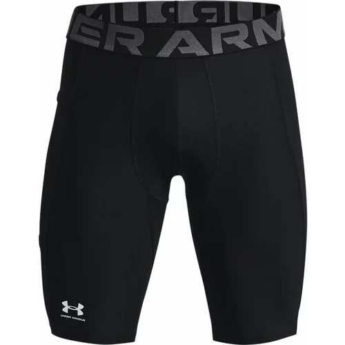 Under Armour UA HeatGear Pocket Long Shorts, Black/White - XXL, (20486455)