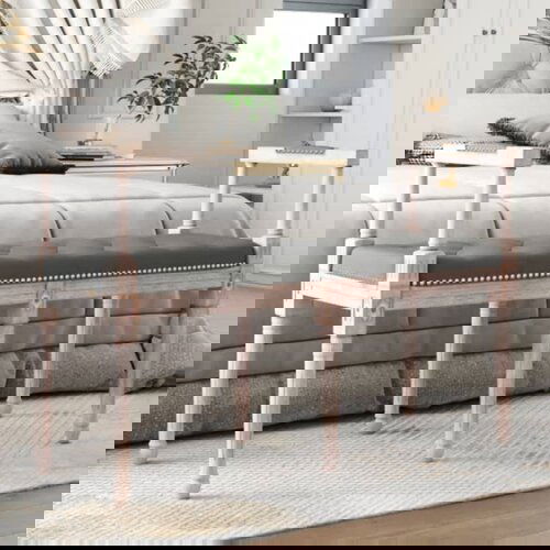 VidaXL Klupa tamnosiva 110 x 40 x 70 cm od tkanine Slike