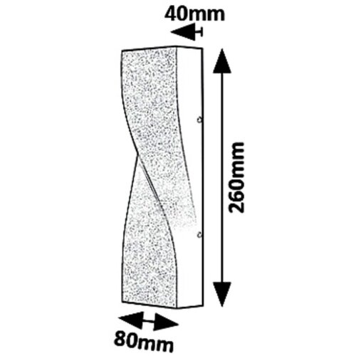 Rabalux Follina, spoljna zidna lampa LED11W crna Slike