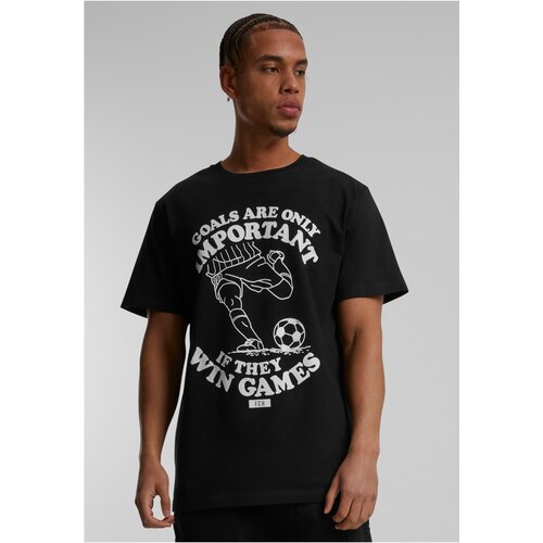Merchcode Soccer Balls Coming Home Important Games Black T-Shirt Slike