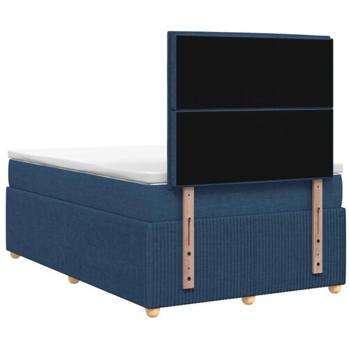  Boxspring krevet s madracem Plava 120 x 200 cm Tkanina - Plava 120 x 200 cm Dizajn linija Slike