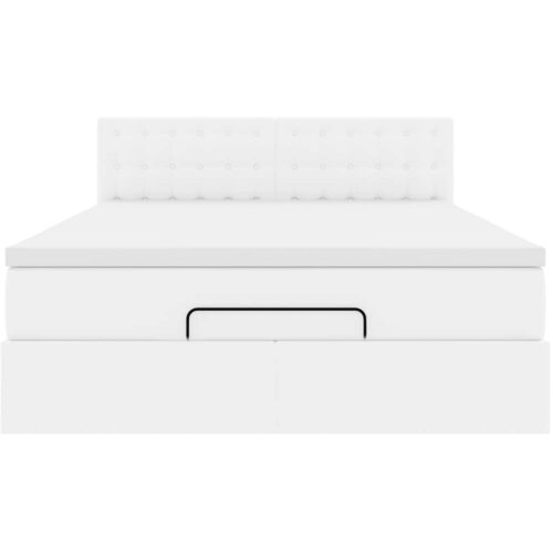  Otomanski krevet s madracima i LED 140x190cm umjetna koža Slike