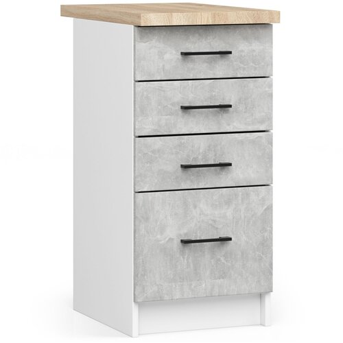AKORD OLIWIA S40 SZ4 Kabinet + BELO / BETONSKA PLOŠČA, (21713601) Cene