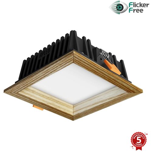  APLED - LED ugradna SQUARE WOODLINE LED/6W/230V 3000K 12x12 cm masivni jasen Cene