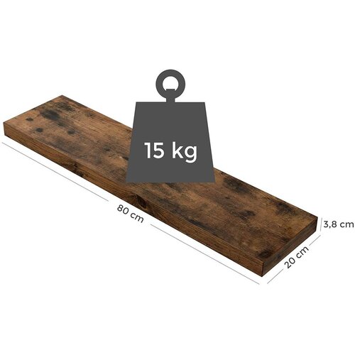  Rustikalna Polica 80cm - LWS28BX Slike