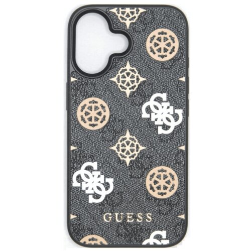 Guess Originalni ovitek GUHMP16SP4PWPK za iPhone 16 - MagSafe - Stamp - PU - črn Cene