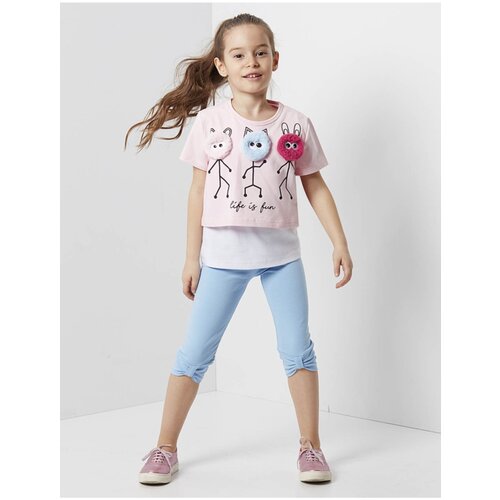 Denokids Leggings - White - Normal Waist Slike