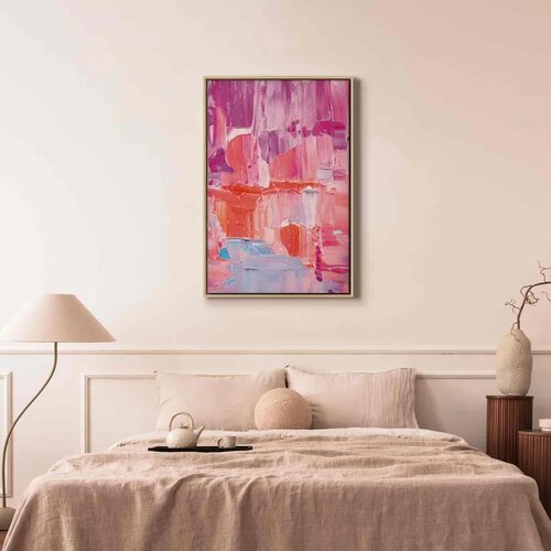  Slika - Colorful Contrasts - Energetic Color Transitions in Shades of Pink 40x60 Cijene