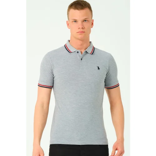 Dewberry T8594 MEN'S T-SHIRT-GREY-2