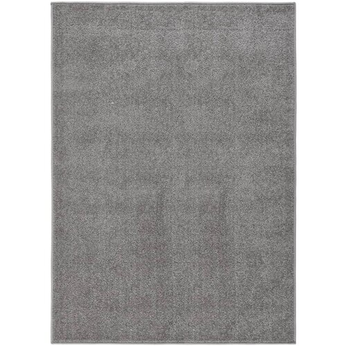 vidaXL Tepih s kratkim vlaknima 120 x 170 cm sivi Cijene