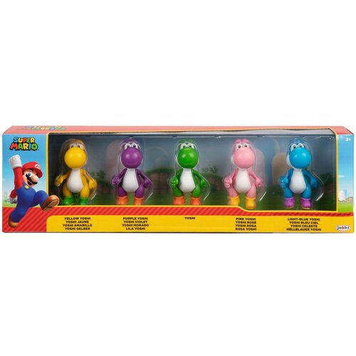 Super Mario Jakks Pacific Ltd Pack 5 figuric Yoshi 6cm, (20839258) Cene