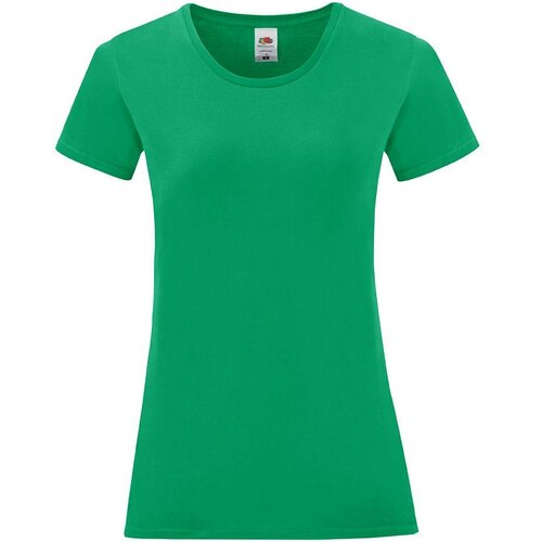 Fruit Of The Loom Iconic Women's Green Women's T-shirt Slike