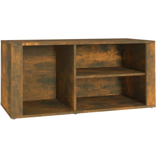 vidaXL omarica za čevlje dimljeni hrast 100x35x45 cm inženirski les, (20709841) Cene