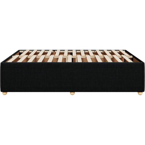  Okvir za krevet bez madraca crni 140x200 cm od tkanine Slike