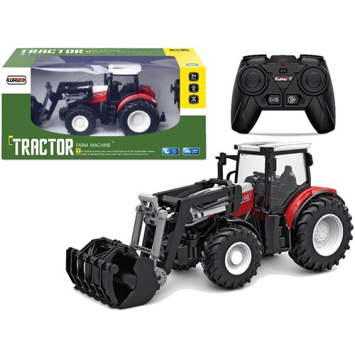 Crveni traktor na daljinsko upravljanje 2.4G pokretna žlica 1:24 Cijene