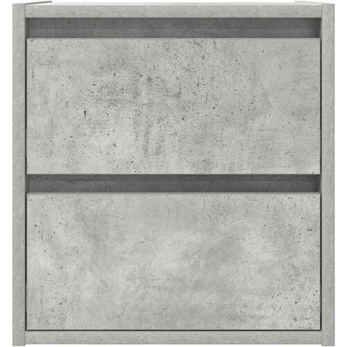 Zidni noćni ormarići 2 kom siva betona 38x34x40 cm Slike